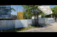 Przykładowa scena z interaktywnego spaceru po placu budowy.